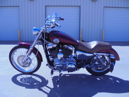 2005 Harley-Davidson XL1200C Custom Bike Lots of Chrome Stretched tank exhaust for Sale  - 1042  - Auto Drive Inc.