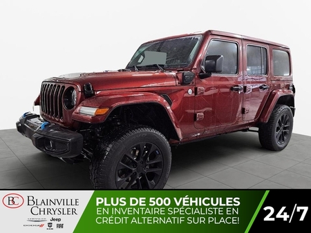 2022 Jeep WRANGLER 4XE 4XE PLUG-IN SAHARA CUIR GPS MARCHEPIEDS MAGS for Sale  - BC-MAX123  - Blainville Chrysler
