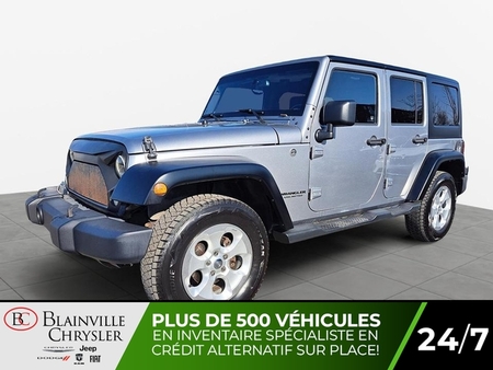 2015 Jeep Wrangler UNLIMITED SAHARA 4X4 MARCHEPIEDS TOIT RIGIDE MAGS for Sale  - BC-40264B  - Desmeules Chrysler
