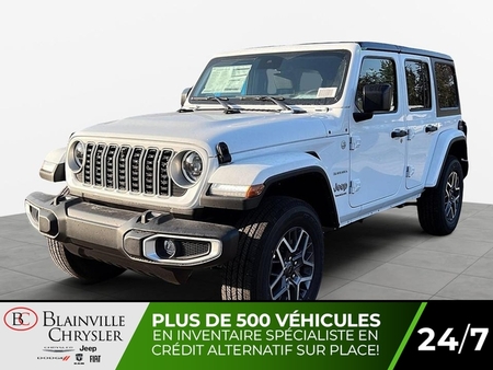2024 Jeep Wrangler Sahara Unlimited 4x4 UCONNECT 12 PO CAM DE RECUL for Sale  - BC-40080  - Desmeules Chrysler