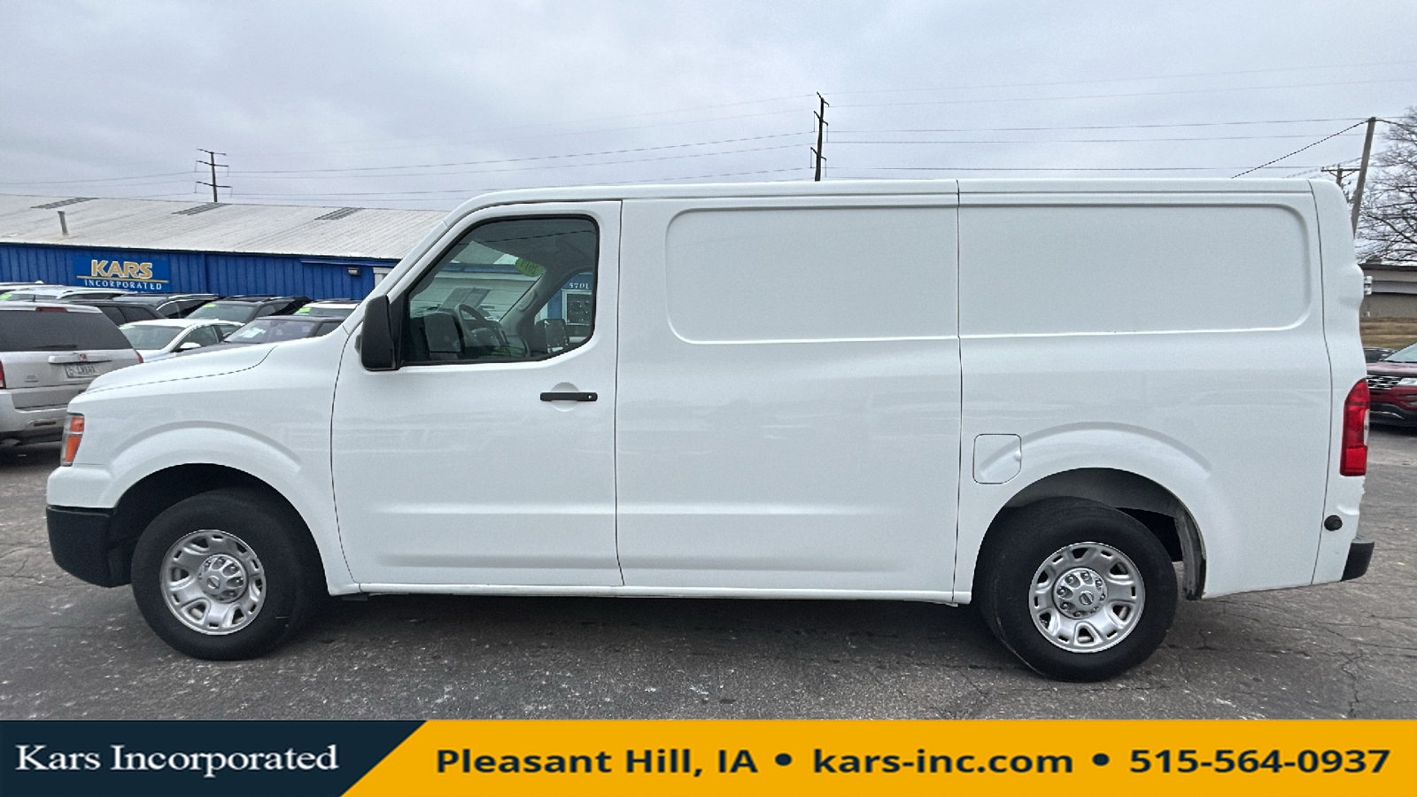 2019 Nissan NV Cargo 2500 S  - K01634P  - Kars Incorporated