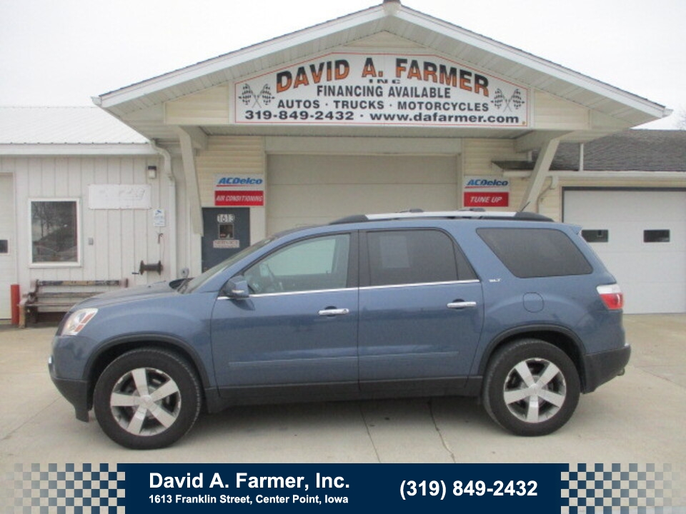2012 GMC Acadia SLT 4 Door FWD**1 Owner/Leather/Sunroof/3rd Row**  - 5788  - David A. Farmer, Inc.