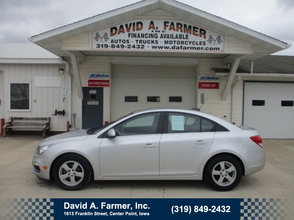 2015 Chevrolet Cruze LT 4 Door FWD**1 Owner/Low Miles/113K**  - 5800  - David A. Farmer, Inc.