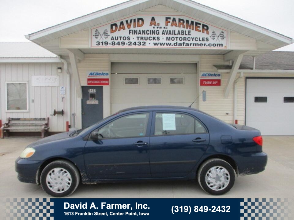 2006 Toyota Corolla CE 4 Door FWD **1 Owner/Gas Saver**  - 5697  - David A. Farmer, Inc.