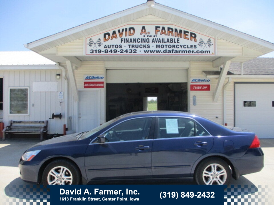 2007 Honda Accord EX 4 Door FWD**1 Owner/Low Miles/91K**  - 6049  - David A. Farmer, Inc.