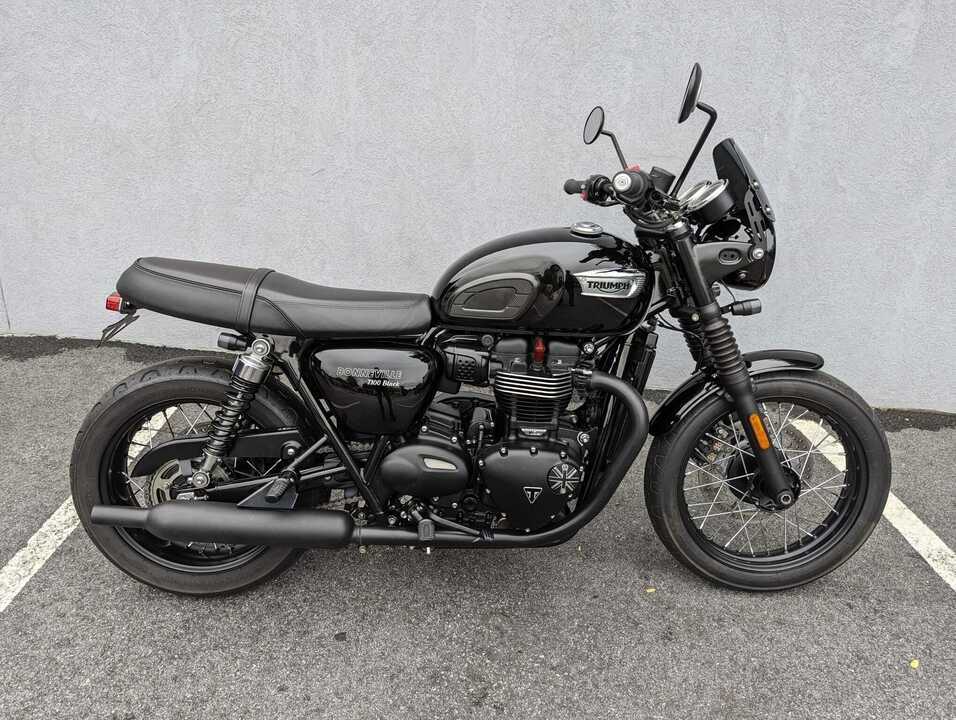 2019 triumph bonneville t100 black sales