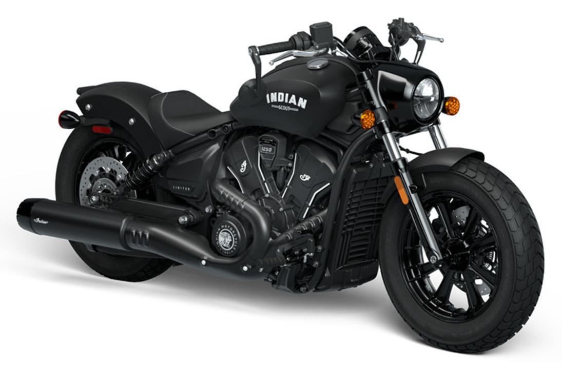 2025 Indian Scout Bobber Limited w/ Tech  - 25SCOUTBOBBERLTDTECHBLKSMK  - Indian Motorcycle