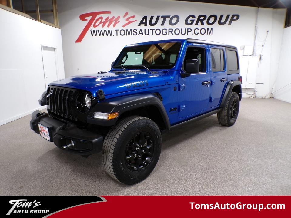 2021 Jeep Wrangler Unlimited Willys Sport  - W74868L  - Toms Auto Sales West