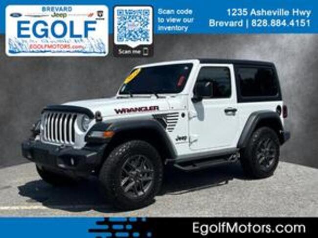 Used 2024 Jeep Wrangler 2-Door Sport S with VIN 1C4PJXAN9RW160497 for sale in Brevard, NC