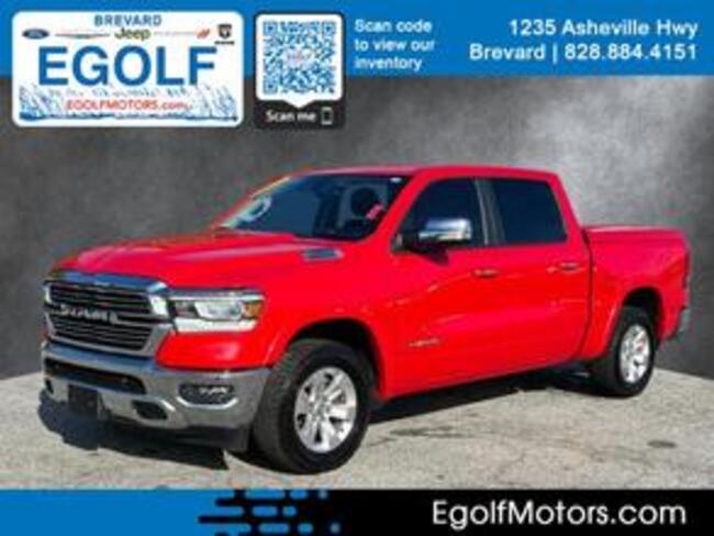 Used 2021 RAM Ram 1500 Pickup Laramie with VIN 1C6SRFJT4MN751032 for sale in Brevard, NC