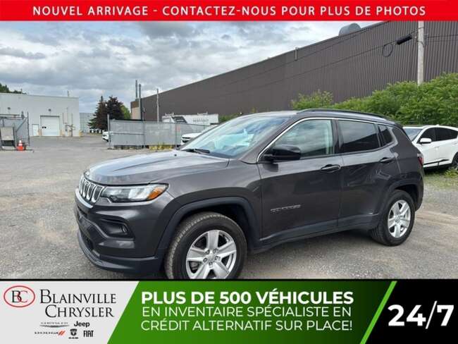 2022 Jeep Compass NORTH SIEGES/MIRROIRS CHAUFFANTS CRUISE CARPLAY for Sale  - BC-M5927  - Desmeules Chrysler
