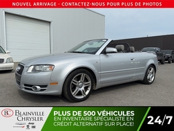 2008 Audi A4 2.0T CABRIOLET CUIR GRIS TRACTION MAGS PROPRE  - BC-40401B  - Blainville Chrysler