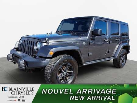 2017 Jeep Wrangler UNLIMITED SAHARA 4X4 MARCHEPIEDS CUIR GPS CRUISE for Sale  - BC-30004A  - Blainville Chrysler