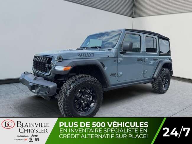 2024 Jeep Wrangler Wrangler Willys 4 portes 4X4 for Sale  - BC-40436  - Blainville Chrysler