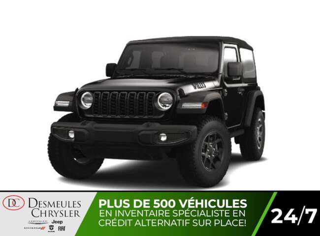 2025 Jeep Wrangler Willys 4X4 Uconnect 12 pouce Verre Gorilla Corning for Sale  - DC-25060  - Desmeules Chrysler