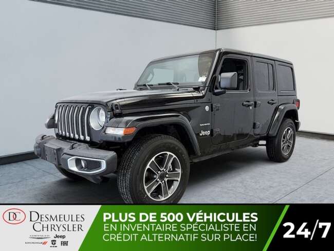 2023 Jeep Wrangler Sahara 4x4 Toit rigide 3 sect Air climatisé Caméra for Sale  - DC-L5703  - Blainville Chrysler