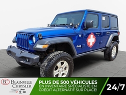 2020 Jeep Wrangler UNLIMITED SPORT LIFTKIT MAGS 4X4 LUMIÈRES AJOUTÉES  - BC-30288A  - Desmeules Chrysler