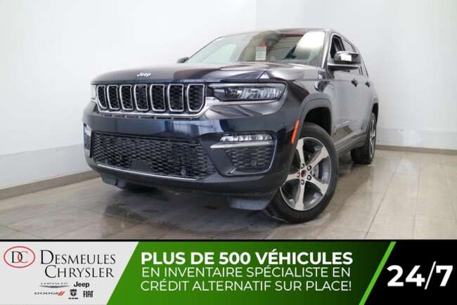 2023 Jeep Grand Cherokee 4XE DEMO 4X4 HYBRID UCONNECT 10 NAVIGATION  CUIR  TOIT for Sale  - DC-23318  - Desmeules Chrysler