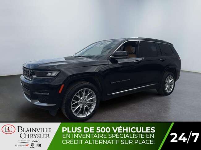 2022 Jeep Grand Cherokee L SUMMIT NAV CUIR CHAUFFANT/VENTILE CAM 360 HUD for Sale  - BC-W5812  - Blainville Chrysler