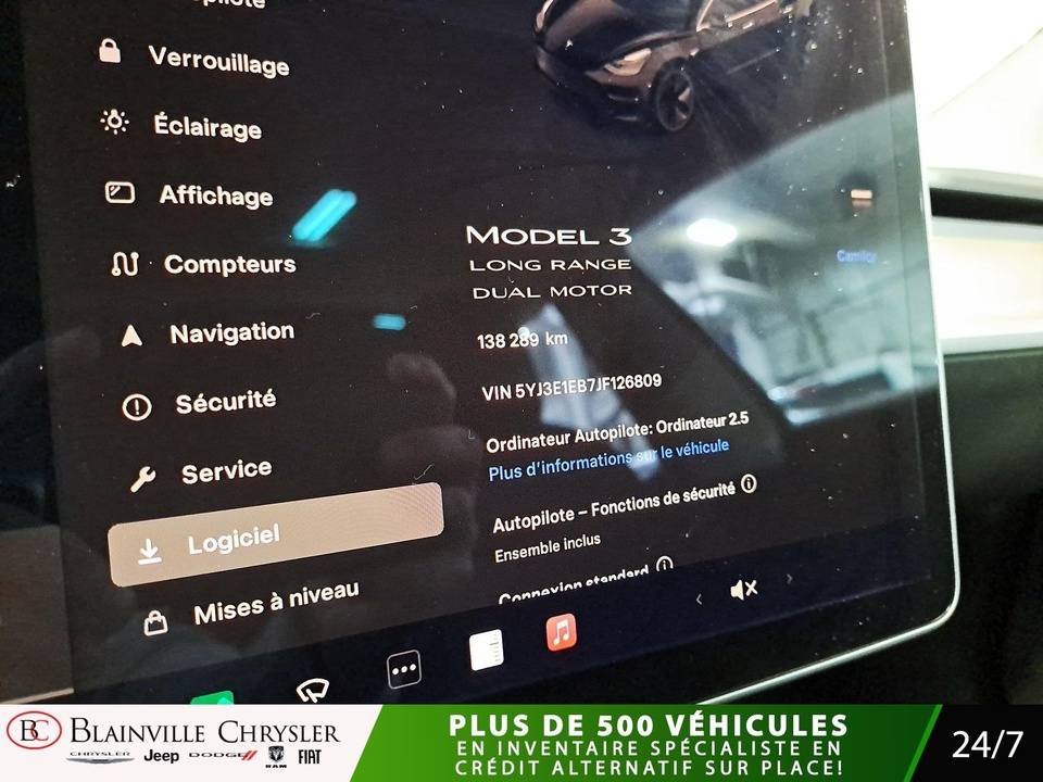2018 Tesla Model 3  - Blainville Chrysler