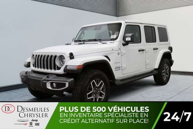 2024 Jeep Wrangler Sahara 4x4 Uconnect 12 po Caméra de recul for Sale  - DC-24267  - Desmeules Chrysler