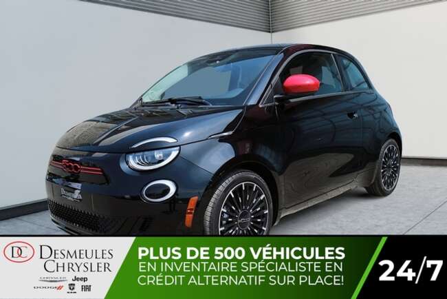 2024 Fiat 500E RED Électrique Uconnect 10,25po Navigation Caméra for Sale  - DC-24567  - Desmeules Chrysler