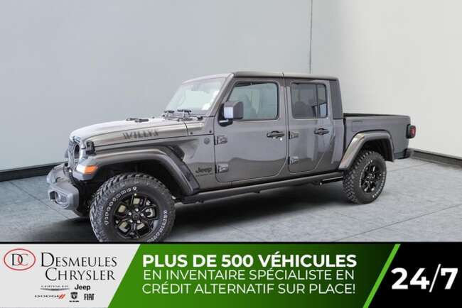 2024 Jeep Gladiator Willys 4x4 Uconnect 12.3 po Caméra de recul for Sale  - DC-24419  - Desmeules Chrysler