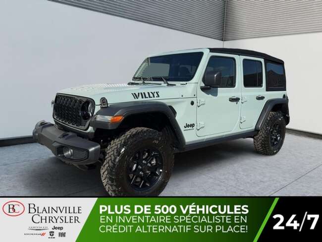 2024 Jeep Wrangler Wrangler Willys 4 portes 4X4 for Sale  - BC-40395  - Blainville Chrysler