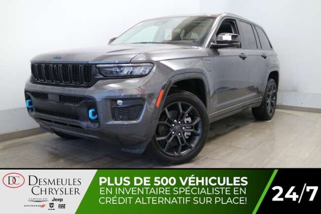 2023 Jeep Grand Cherokee 4XE 30E ANN 4X4 UCONNECT 10.1 PO TOIT OUVRANT CUIR NAV for Sale  - DC-23615  - Desmeules Chrysler