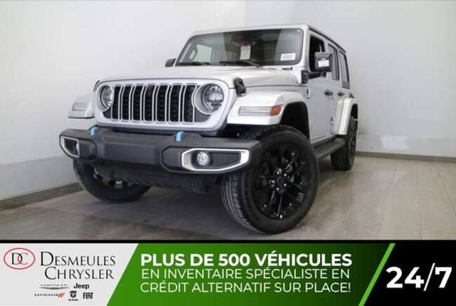 2024 Jeep WRANGLER 4XE Sahara 4xE UCONNECT TOIT RIGIDE CAMERA DE RECUL for Sale  - DC-24050  - Desmeules Chrysler