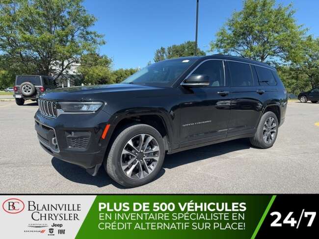 2022 Jeep Grand Cherokee OVERLAND 4X4 DÉMARREUR MAGS 20 PO CUIR SOURIS for Sale  - BC-N5063  - Desmeules Chrysler