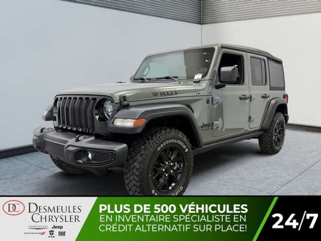 2021 Jeep Wrangler Willys Sport 4x4 Toit souple Uconnect Caméra recul for Sale  - DC-U5713  - Blainville Chrysler