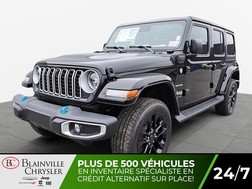 2024 Jeep WRANGLER 4XE Sahara HYBRIDE UCONNECT 12 POUCES CAMERA DE RECUL  - BC-40142  - Blainville Chrysler