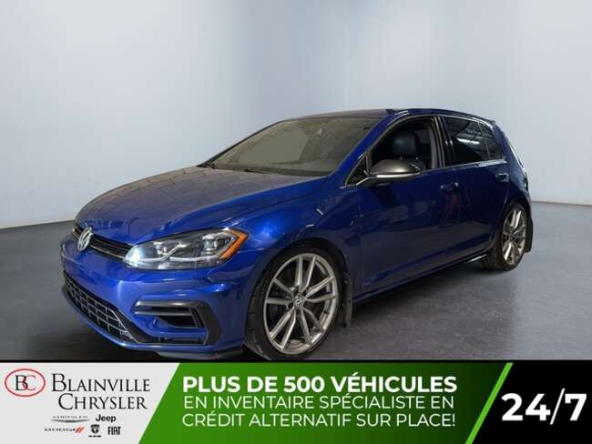 2019 Volkswagen Golf R 4MOTION CUIR CHAUFFANT TOIT PANO TEMP. BIZONE for Sale  - BC-M5576  - Desmeules Chrysler