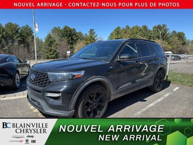 2023 Ford Explorer ST-LINE 4WD CUIR/SUEDE CHAUFFANT TOIT PANO CARPLAY for Sale  - BC-N5802  - Desmeules Chrysler