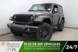 2024 Jeep Wrangler WILLYS 4x4 UCONNECT 12 PO CAMERA DE RECUL  - DC-24125  - Blainville Chrysler
