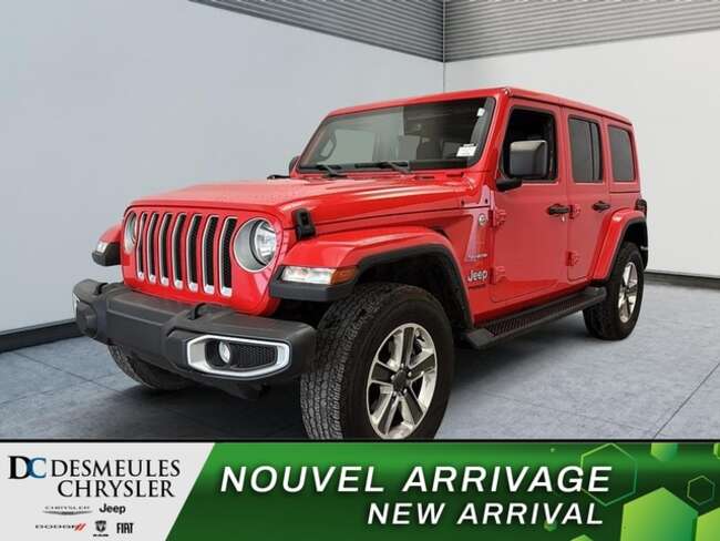 2021 Jeep Wrangler Unlimited Sahara 4x4 Toit rigide 3 sections Caméra for Sale  - DC-D6027A  - Desmeules Chrysler