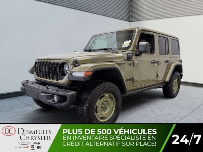 2025 Jeep WRANGLER 4XE '41 4x4 Uconnect 12.3po Toit rigide 3 sections for Sale  - DC-25071  - Blainville Chrysler