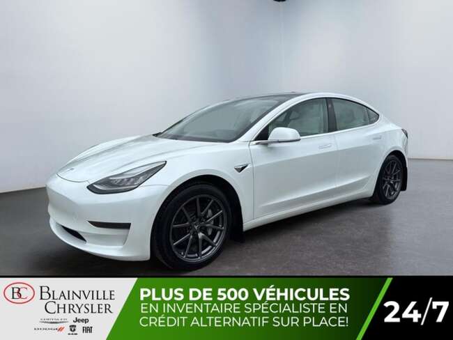 2020 Tesla Model 3 STANDARD RANGE RWD CAM 360 NAV CUIR BLANC for Sale  - BC-N5831  - Desmeules Chrysler