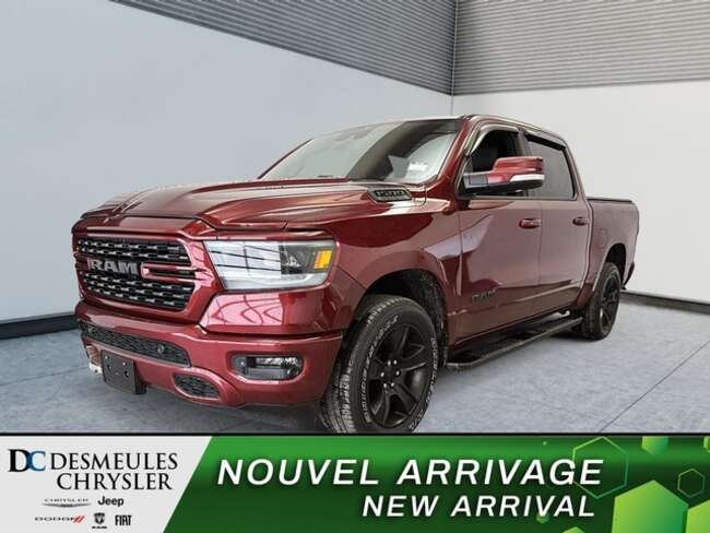 2022 Ram 1500 Sport Crew Cab 4x4 5.7 Hemi Uconnect 12po Nav Cam for Sale  - DC-D6185  - Desmeules Chrysler