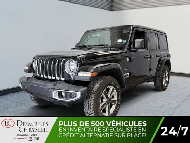 2019 Jeep Wrangler Unlimited Sahara 4x4 Toit rigide 3 sections Caméra for Sale  - DC-D6099  - Desmeules Chrysler
