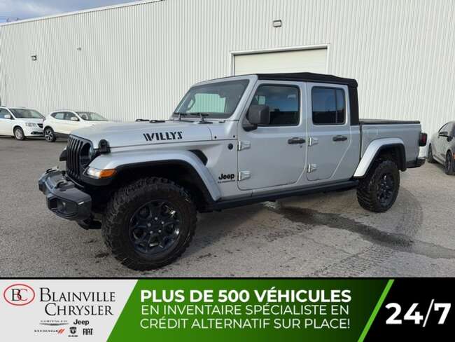 2023 Jeep Gladiator WILLY’S 4X4 TOIT SOUPLE COUVERT DE CAISSE SOUPLE for Sale  - BC-40169A  - Blainville Chrysler