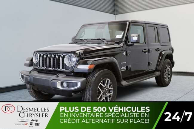 2024 Jeep Wrangler Sahara 4x4 Uconnect 12 po Ensemble deux toits for Sale  - DC-24236  - Desmeules Chrysler