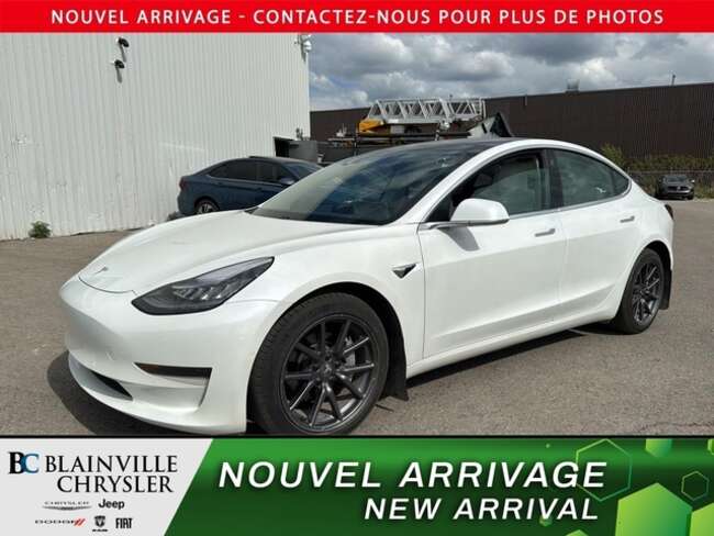 2020 Tesla Model 3 STANDARD RANGE RWD CAM 360 NAV CUIR BLANC for Sale  - BC-N5831  - Desmeules Chrysler