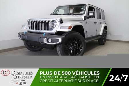2024 Jeep WRANGLER 4XE Sahara 4X4 HYBRIDE UCONNECT 12PO CUIR HAUT GAMME for Sale  - DC-24075  - Blainville Chrysler