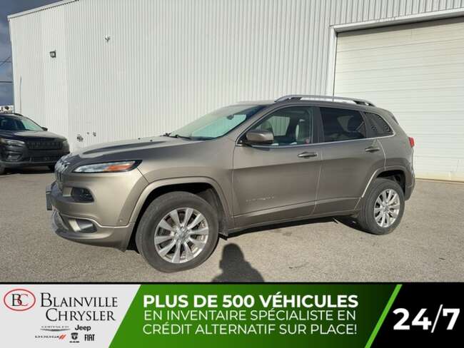 2017 Jeep Cherokee OVERLAND 4X4 DÉMARREUR NAVIGATION CUIR SABLE for Sale  - BC-N5377  - Blainville Chrysler