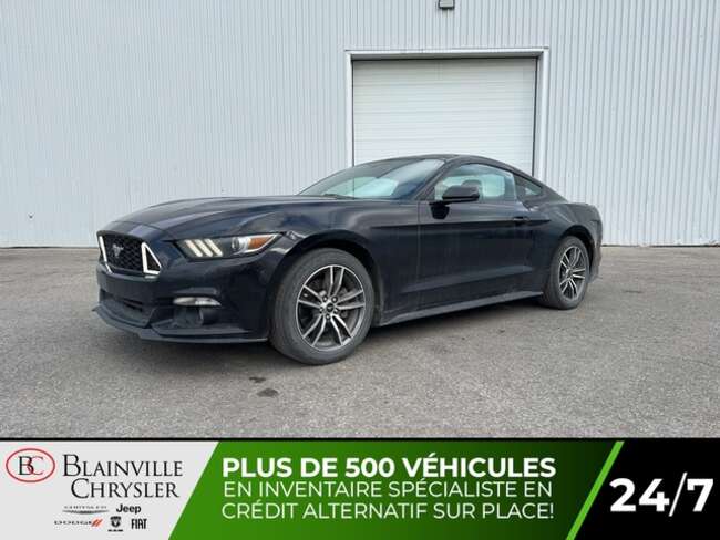 2017 Ford Mustang ECOBOOST MANUELLE 6 VITESSES MAGS CUIR ROUGE for Sale  - BC-D5372A  - Blainville Chrysler