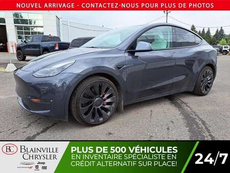 2022 Tesla Model Y PERFORMANCE AWD DUAL MOTO  GPS CUIR BLANC for Sale  - BC-P3996  - Desmeules Chrysler