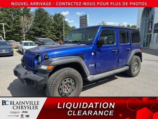 2019 Jeep Wrangler MANUEL SUR RDV SEULEMENT AU 514-757-3087 for Sale  - BC-N5745B  - Desmeules Chrysler