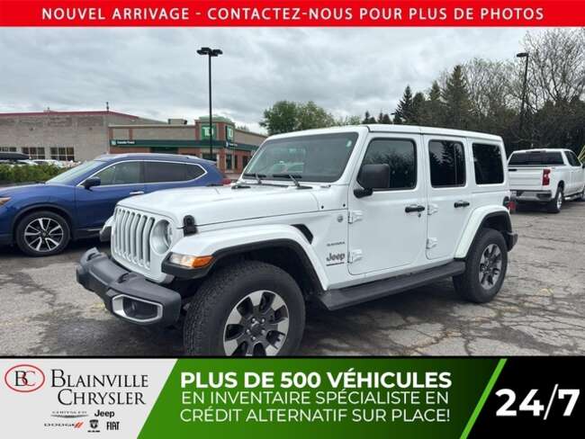2023 Jeep Wrangler SAHARA HARDTOP CUIR/VOLANT CHAUFFANTS NAV CRUISE for Sale  - BC-P5858  - Desmeules Chrysler